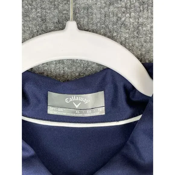 Callaway Women's Golf Polo XL OPTI-DRI Short Sleeve Blue, White and Green - Picture 3 of 9